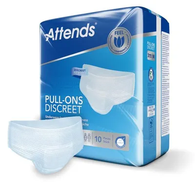 Produktbild von Attends Unisex-Diskretunterwäsche, weiß, Größe M (10 Stück)