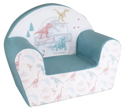 Productafbeelding van Dinosaurus Fauteuil voor Kinderen in Wit/Groen