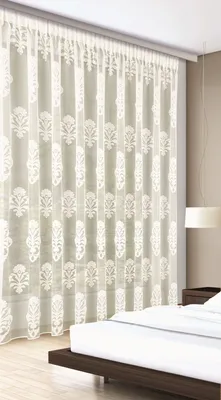 Produktbild von Fertigschal verdeckte Schlaufen und Gardinenband - Jacquard beige 300x300cm - Albani