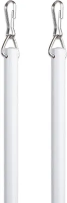 Image de Tringle à rideaux en aluminium - 2 tringles de 122 cm - Blanc