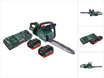 Produktbild von Metabo MS 36-18 LTX BL 40 Akku Kettensäge 36 V ( 2x 18 V ) 40 cm 22 m/s Brushless + 2x Akku 8,0 Ah + Doppel Ladegerät