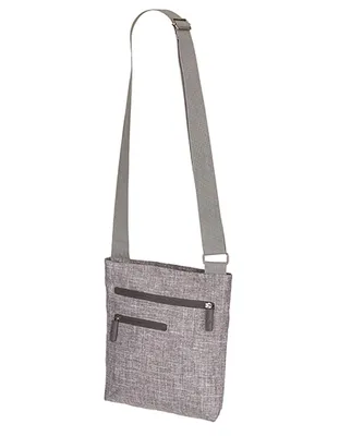 Produktbild von Carry Bag - Virginia, 27 x 27 x 5 cm - Farbe: Grey Melange/Black - Größe: 27 x 27 x 5 cm