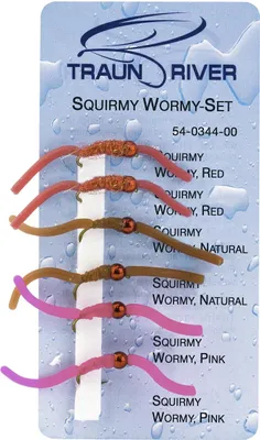 Produktbild von Traun River Fliegensortiment Forellen Squirmy Wormy-Set