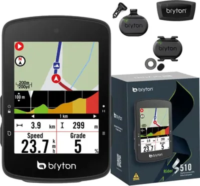 Produktbild von Bryton Rider S510t Fahrradcomputer Durchsichtig  Durchsichtig One Size