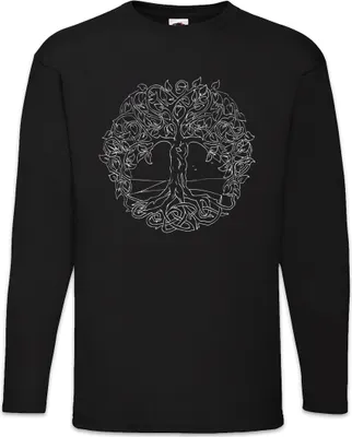 Produktbild von Urban Backwoods Yggdrasil VI, Langarm T-Shirt, Farbe: Schwarz, Größe: 2XL