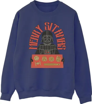 Produktbild von Star Wars - "Episode IV: A New Hope Merry Sithmas" Sweatshirt für Herren BI46035 (S) (Marineblau)
