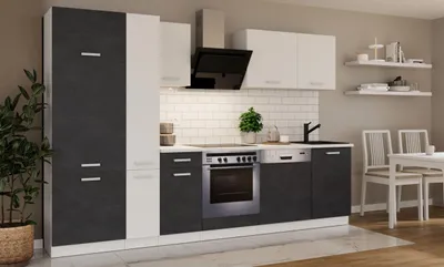 Produktbild von Küche Toni 300 cm Küchenzeile Küchenblock Singleküche Einbauküche