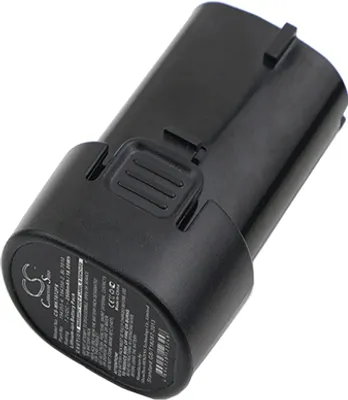 Image de TECHTEK Batterie compatible avec [Makita] CL070, CL070D, CL070DS, CL070DZ, CL072, CL072D, CL072DS, CL072DZ, DF010, DF010D, DF010DS, DF010DSE, DF010DZ