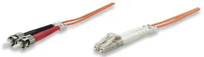 Produktbild von INTELLINET LWL Anschlusskabel LC/ST 5m Multimode OM1 orange