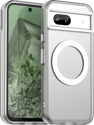 Obrázek produktu pro Magnetické pouzdro pro Google Pixel 8 A, tenké matné průsvitné nárazuvzdorné pouzdro Bílý