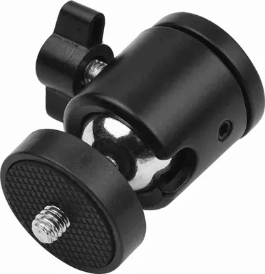Obrázek produktu pro 1 kus mini otočná kulová hlava stativu, 360° otočný adaptér základny s univerzálními 1/4" šroubovými úchyty pro DSLR-ILDC fotoaparáty, DV monopod světelný stojan