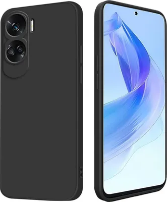 Produktbild von Silikonové pouzdro pro Honor 90 Lite 5G Protective Cover Matt Black Backcover Pouzdro na mobilní telefon