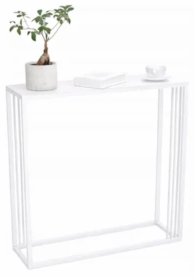 Produktbild von Anwicar Schmaler Konsolentisch Flurtisch Weiß 80x20,5x10 cm