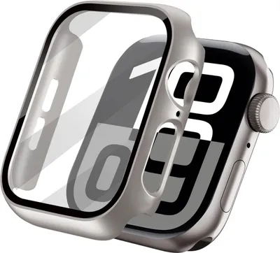 Productafbeelding van imoshion Full Cover Hardcase voor de Apple Watch 10 / 11 / 12 - 46 mm - Titanium