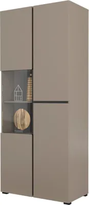 Zdjęcie produktu dla Witryna wysoka CROSS 3D 80cm congo/czarna