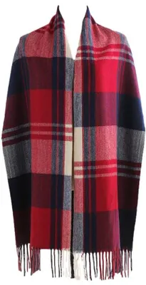 Productafbeelding van Unyqoos® Sjaal voor dames – zacht en elegant met een tijdloos ruitpatroon, veelzijdig te dragen, 180 x 90 cm
