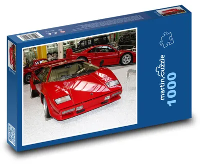 Obrázok produktu pre Puzzle 1000 Červené športové auto v múzeu - martinpuzzle