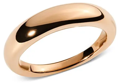 Produktbild von Minimalistischer Ring aus vergoldetem Stahl Flow DW00402040