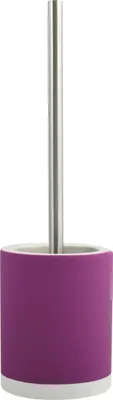 Produktbild von MSV Toilettenburstenhalter - Keramik/Metall - lila - 38 cm