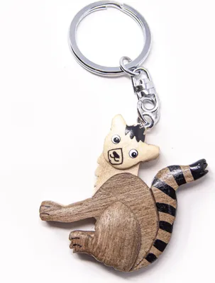 Produktbild von Schlüsselanhänger aus Holz - Lemur
