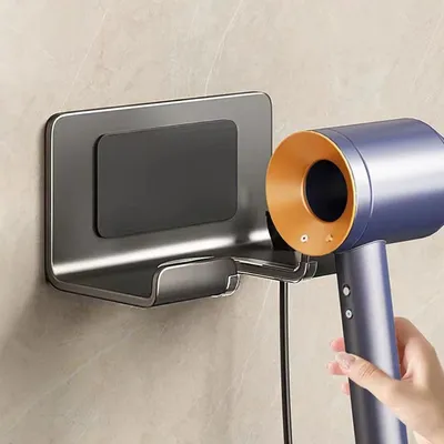 Produktbild von Haartrocknerhalter, für Dyson Supersonic,die meisten Haartrockner Haartrocknerhalter, Wandhalterung Ständer, ohne Bohren(1 Stück )