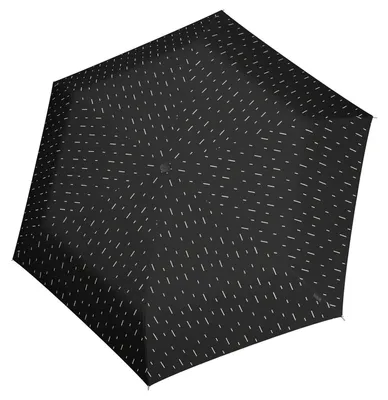 Produktbild von Knirps Taschenregenschirm Regenschirm US.050 Ultra Light Slim Manual Rain Black schwarz mehrfarbig