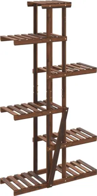 Produktbild von vidaXL Blumenständer 75x25x140,5 cm Massivholz Tanne