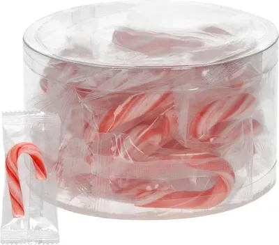 Produktbild von Reinhardt Lolly Mini Candy Canes Zuckerstangen rot-weiß 120g