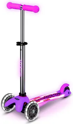 Productafbeelding van Micro Mobility Mini Micro Deluxe Glow LED Plus, voor kinderen, driewielige step, geschikt voor jongens en meisjes, voor gebruik op asfalt, maximaal draaggewicht 50 kg, 3 wielen