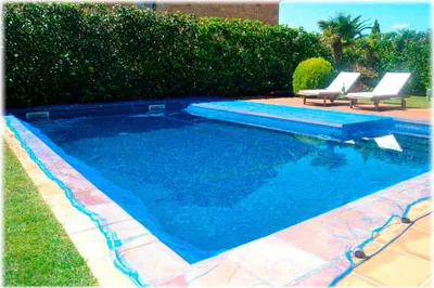 Obrázek produktu pro Krycí plachta na bazén Fun&Go Leaf Pool Blue (6 x 10 m)