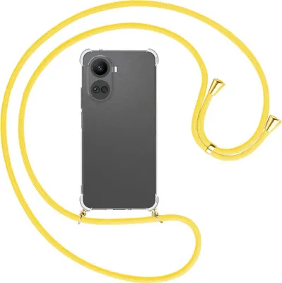 Produktbild von Handykette Backcover-Schutzhülle mit Band (Metall goldfarben) für Huawei nova 10 SE (BNE-LX1,LX3) - gelb