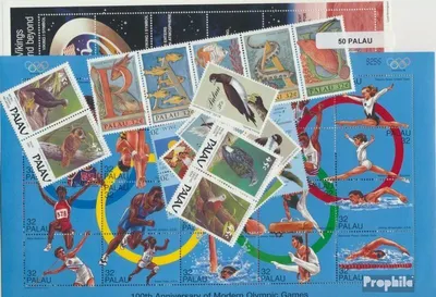 Produktbild von Briefmarken Palau-Inseln 50 verschiedene Marken
