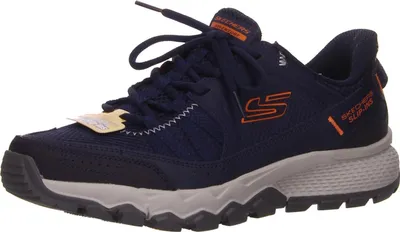 Zdjęcie produktu dla Skechers WIP 237634-NVOR in Navy Leather/Textile/Orange Trim color size 46