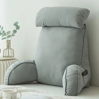 Image de Omgoods - Coussin de lecture pour lit, coussin de soutien pour le dos et le cou