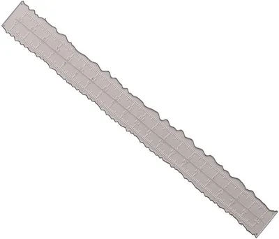 Imagen del producto de Regla lineal con bordes irregulares, multifuncional, ideal para scrapbooking