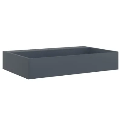 Produktbild von vidaXL Waschbecken 60x38x11 cm Mineralguss/Marmorguss Anthrazit