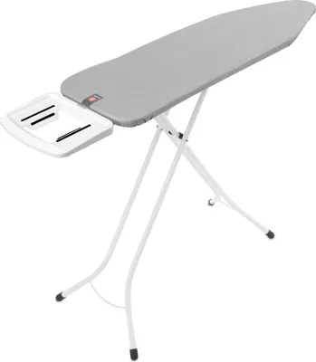 Produktbild von Brabantia Bügelbrett B, Bügelbrett in Originalgröße, Baumwolle, Dampfbügeleisen, Weiß, Einfarbig, Kein Muster