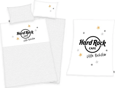 Produktbild von Hard Rock Café - Baby-Bettwäsche-Set & Kuschelige Decke 100x135 40x60