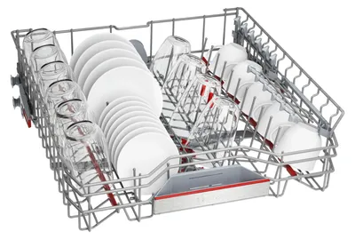 Obrázek produktu pro Bosch Serie 6 SMU6ZCS16E, Napůl vestavěné, Plná velikost (60 cm), Nerezová ocel, Nerezová ocel, Dotyk, 1,75 m