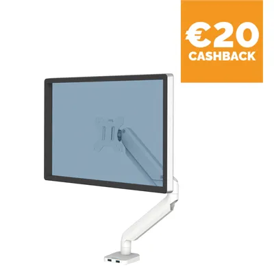 Produktbild von Fellowes Platinum Series 8056201, Klemme/Durchführung, 8 kg, 101,6 cm (40"), 100 x 100 mm, Höhenverstellung, Weiß