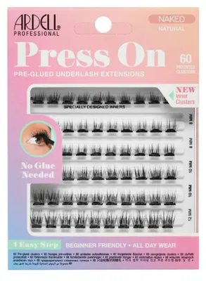 Produktbild von ARDELL PRESS ON vorgeklebte Underlash Extensions #naked natural 60 u