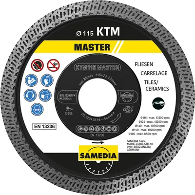 Immagine prodotto di Samedia KTM diamond blade 125x22/1,4