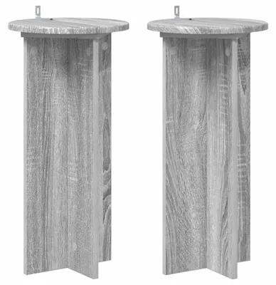 Obrázek produktu pro vidaXL Stojan na rostliny, 2 kusy, barva Sonoma, rozměry 29,5 x 29,5 x 60 cm