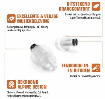 Produktbild von ALPINE MusicSafe Party Plug PRO Natural