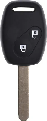 Produktbild von Auto Schlüssel Hülle Silikon Schutz Cover Schwarz kompatibel mit Honda Accord Civic Jazz FR-V CR-V 2 Tasten Funk Fernbedienung