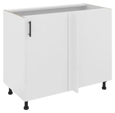 Produktbild von haaus Karo Eckunterschrank, Weiß, 98 x 50 x 80 cm