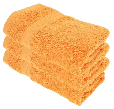 Immagine prodotto di Julie Julsen, set di 3 asciugamani da doccia, 70x140 cm, color arancione