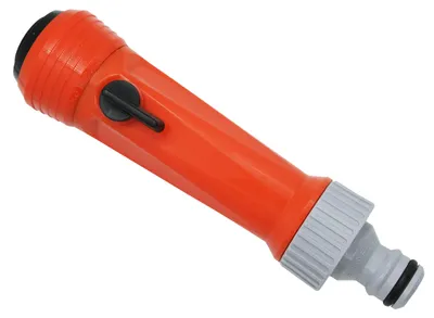 Gerader Gießstab, universell, Kunststoff, Grau/Orange, 1 Stück