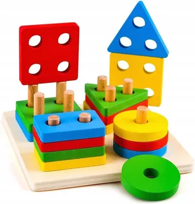 Produktbild von Holz-Formensortierer Montessori Lernspielzeug für Kleinkinder
