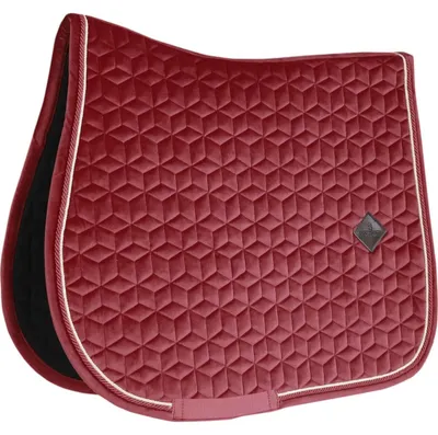 Produktbild von Kentucky Horsewear Springschabracke Velvet Samtschabracke Sattelunterlage Bordeaux Pony